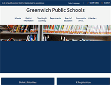 Tablet Screenshot of greenwichschools.org